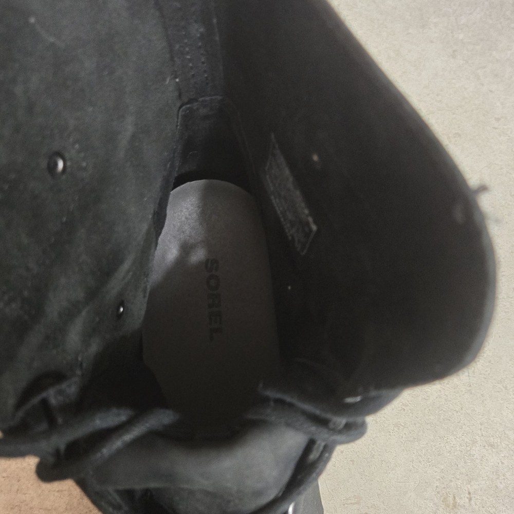Sorel Black Lace-Up Women's Boots - Picture 11 of 12